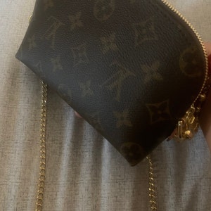 How to Convert Louis Vuitton Cosmetic Pouch into a Crossbody Bag