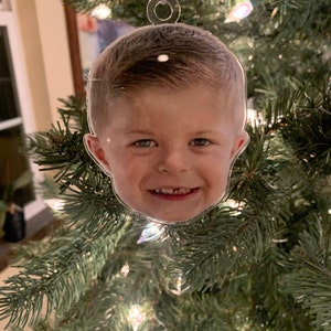 Personalized Photo Ornament, Funny Christmas Ornament, Custom Face ...