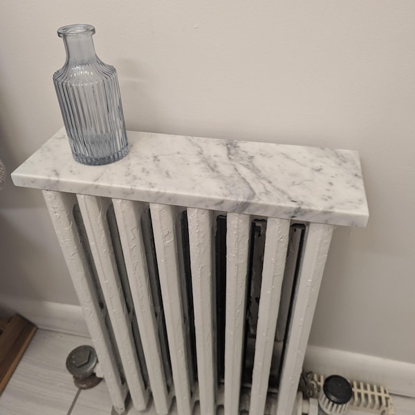 Marble Radiator Table Marble Radiator Top, Floating Shelf, Side Table Top Italian Bianco ...