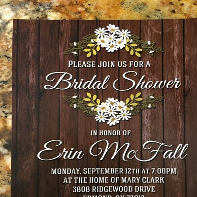 Rustic Bridal Shower Invitation, Rustic Bridal Shower Invitation ...