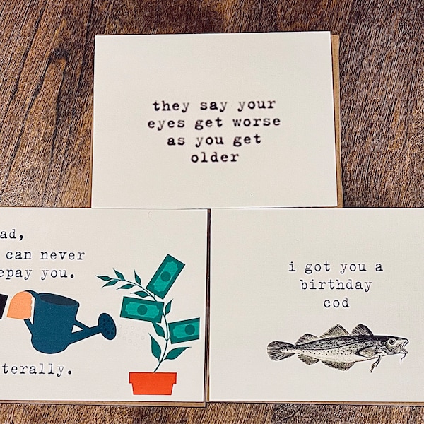 Pun Birthday Card / I Got You a Birthday Cod / Hilarious Card / Funny ...