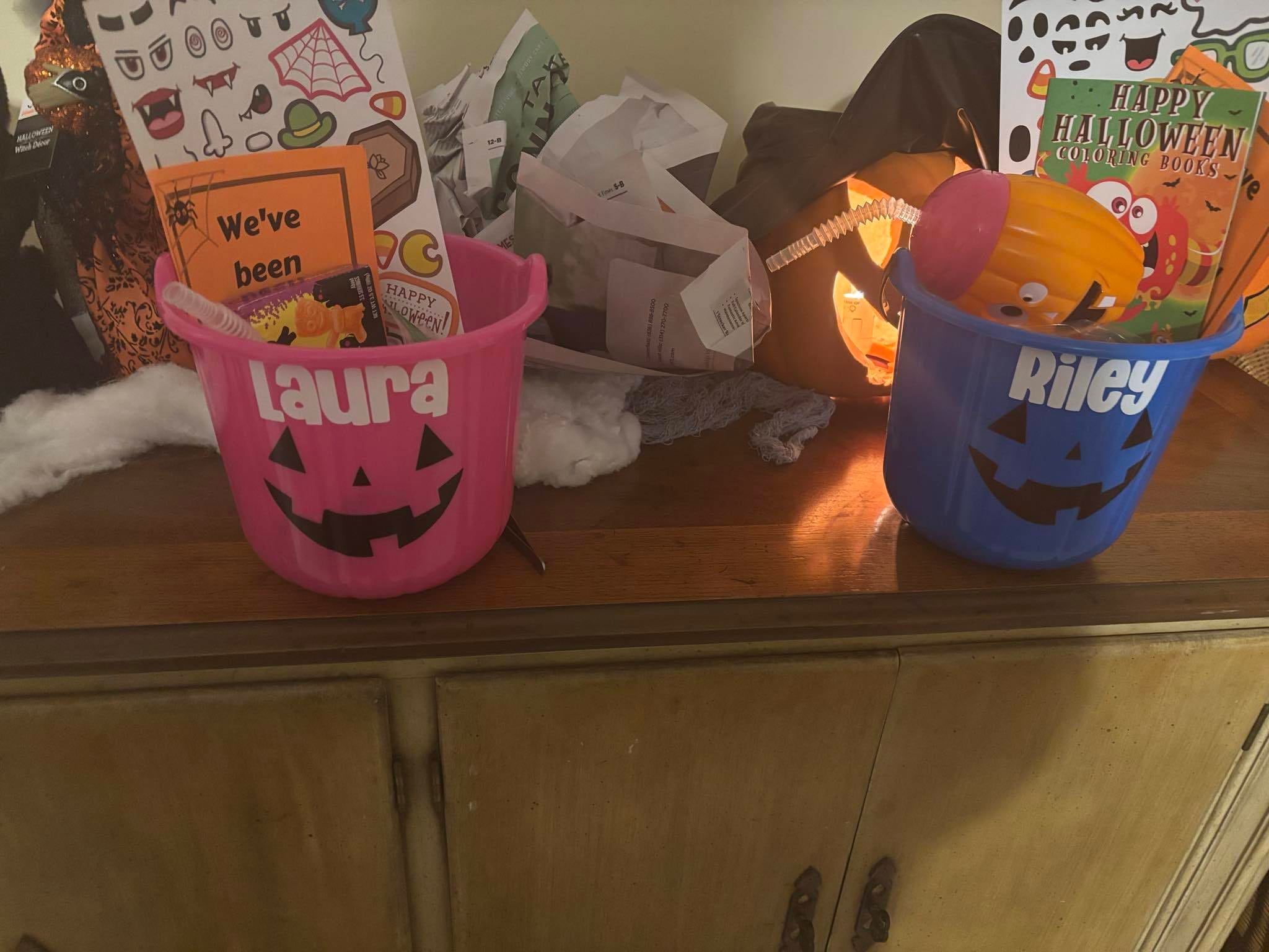 Halloween BOO Bucket | You've Been BOOed, Kid Halloween Gift | Class Party Favor | Toddler Tween Child Friend Trick or Treat Basket Bag Easy