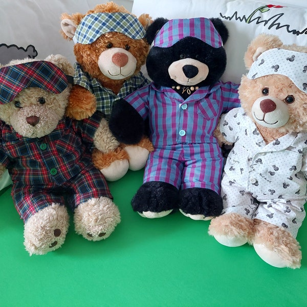 PYJAMAS / PAJAMAS Pjs PDF Pattern for Teddy Bear. Fits 15-18 Inch Bears ...