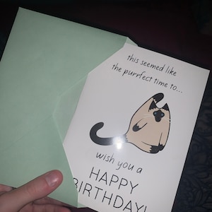 40th Birthday Card, Printable Birthday Card, Funny Cat Birthday Card ...
