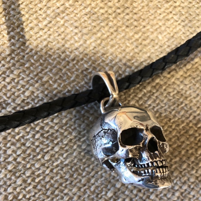 Skull Pendant, Sterling Silver Skull Pendant, Almost 100 Grams, Huge and Heavy Solid Silver, Designed From Real Human Skull, Silveralexa - Etsy Skull Pendant, Sterling Silver Skull Pendant, Almost 100 Grams, Huge and Heavy Solid Silver, Designed From Real Human Skull, Silveralexa - Etsy