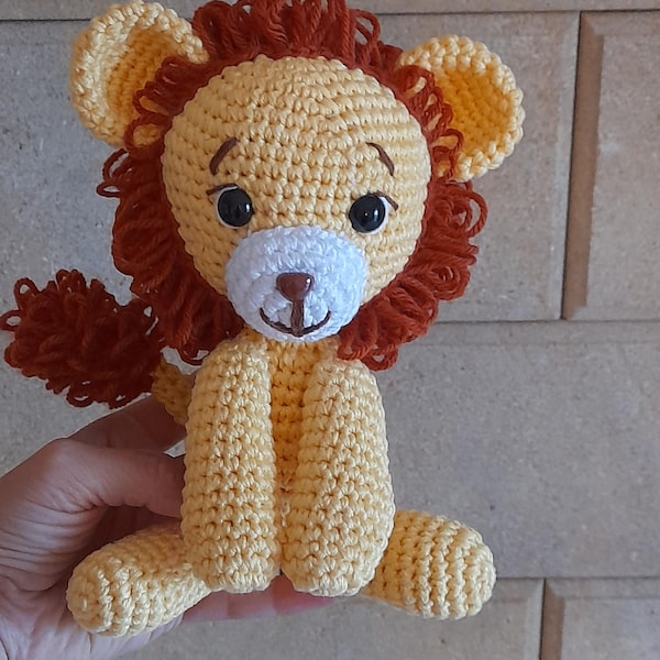 Small Lion Crochet Pattern , Amigurumi Mini Jungle Animal Crochet PDF ...