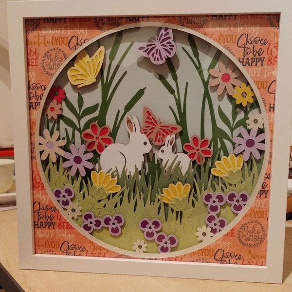 3D SPRING BUNNIES Svg - 3d EASTER Svg - Shadowbox Svg - for Cricut ...