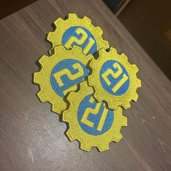 They/them Causing May/hem Pronoun Patch, Non-binary Personal Pronouns ...