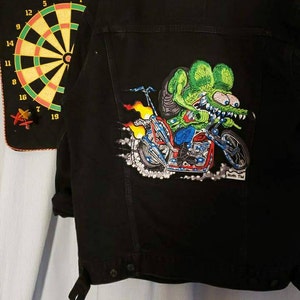 XL Ed Roth Rat Fink Chopper Back Patch (10.5