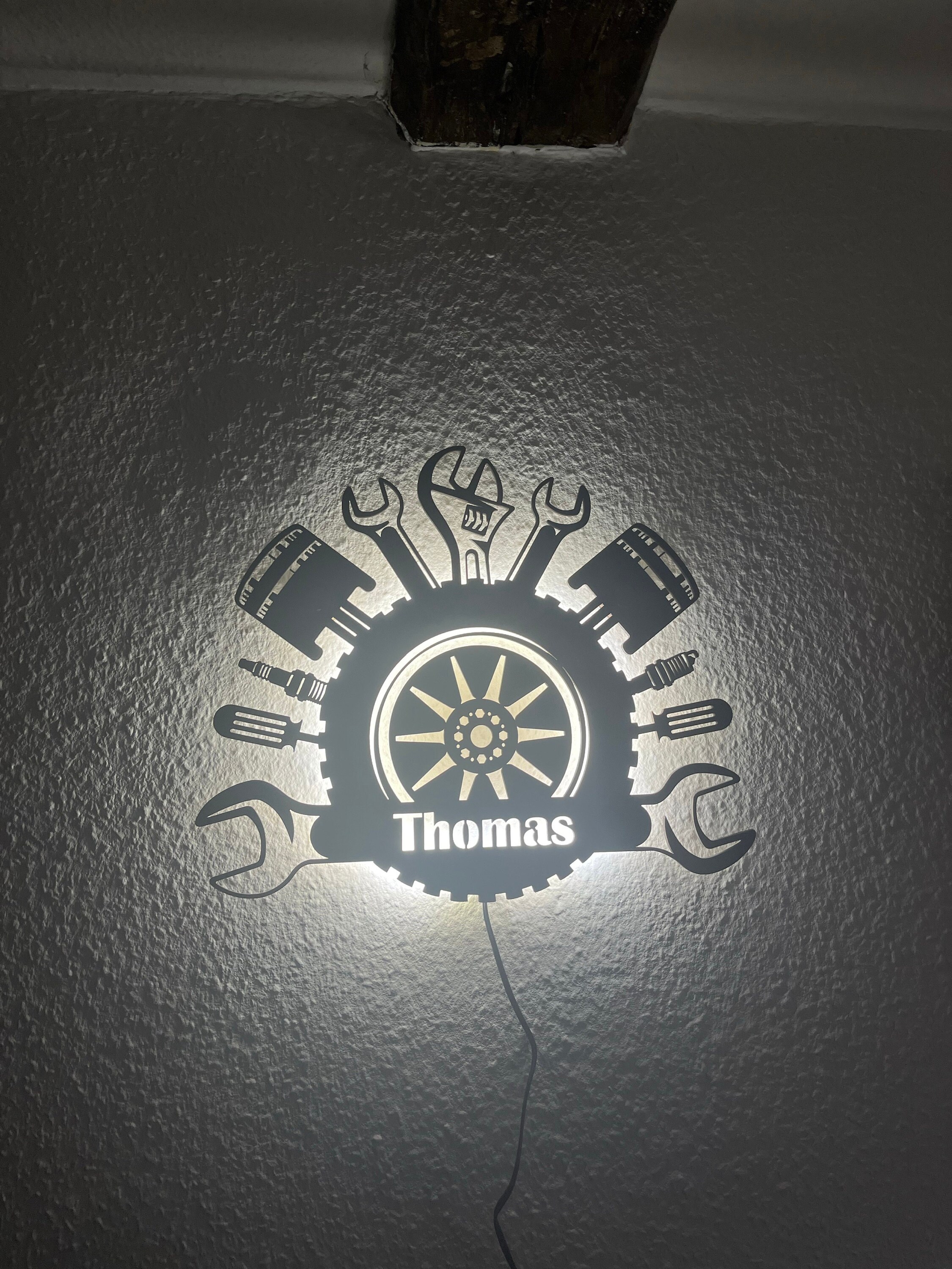 Cadeau pour le maître de l'atelier automobile, décoration murale pour les employés de l'atelier automobile, anniversaire de mécanicien automobile