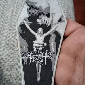 CELTIC FROST 1st~3rd 国内盤3枚セット 限定ステッカー付き Celtic Frost to Mega Coffin Shaped Woven Patch Heavy Metal Death