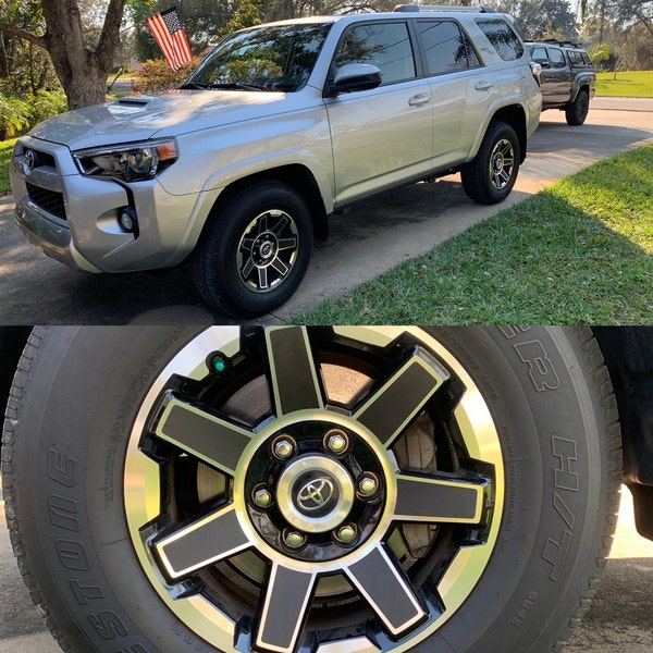 4runner TRD off Road Wheel Vinyl Decal Inlays (2017-2024) - Oracal 951/ ...