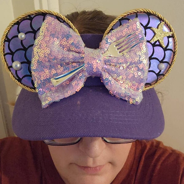 Ariel Mermaid Visor With Mickey Ears - Disney Princess  display picture 1