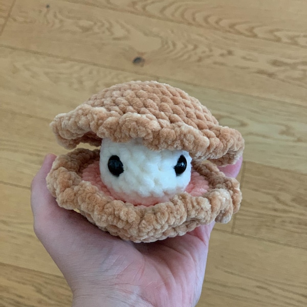 Crochet Pattern Razer Clam Pattern Giant Clam & Mini Clam Crochet Pattern PDF – Amigurumi Sea Creature, No ...