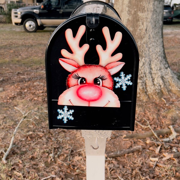Rodolph Hooves Mailbox Magnet Partial Cover, Rudolph the Red Nosed Reindeer With Set ...
