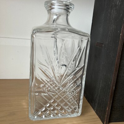Engraved Old Fashioned Whiskey Glasses Set Personalized Wooden Decanter Set With Whiskey Stones ...