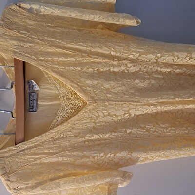 2000s Baby Blue Silk and Mesh Slip Dress with Matching Jacket (L)