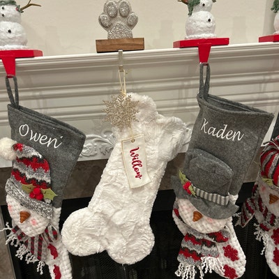 Dog Christmas Stockings Fur Dog Stockings, Personalized Dog Stockings ...