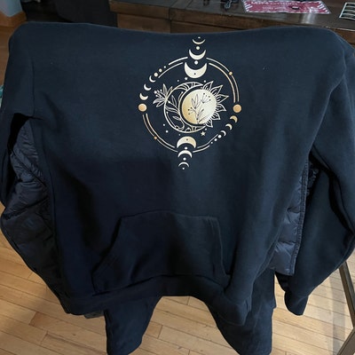 Mystic Moon and Sun Sweatshirt, Mystical Moon Phase Sweater, Moon Phase ...