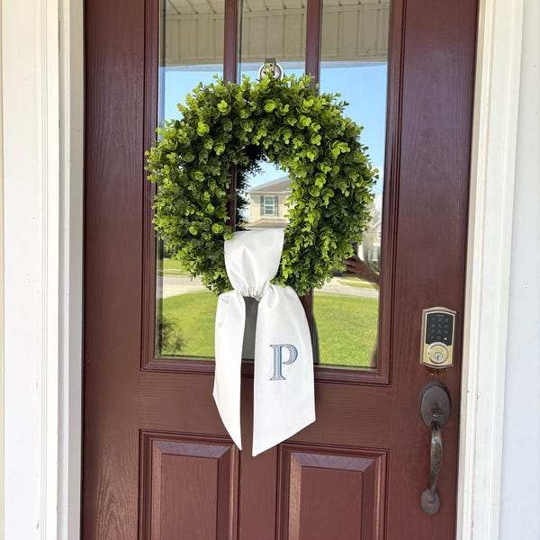 Best HD Pictures about  Front Door Initial Wreathnull  with No AI Images