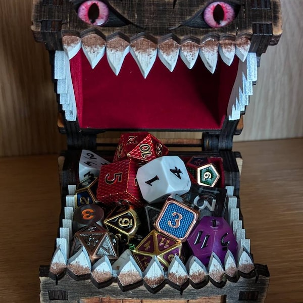 Dungeons and Dragons Gift Classic Mimic Chest Dice Storage Box D&D - Etsy