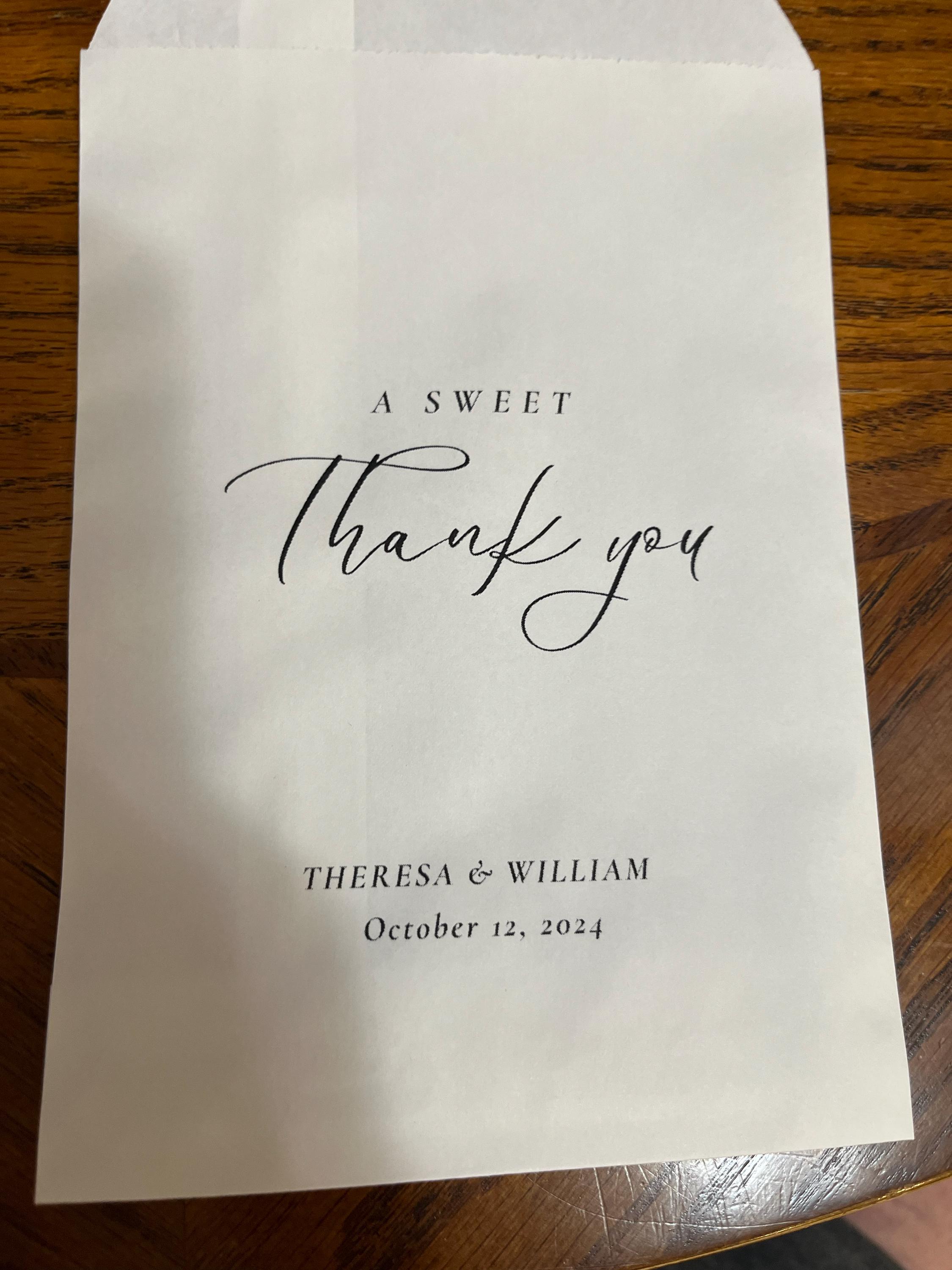 25 Eine süße Dankeschön-Geschenktüte || Hochzeitsgeschenktüte, Donuttüten, Keksgeschenktüte, Love is Sweet Bag, Brautparty-Geschenktüte