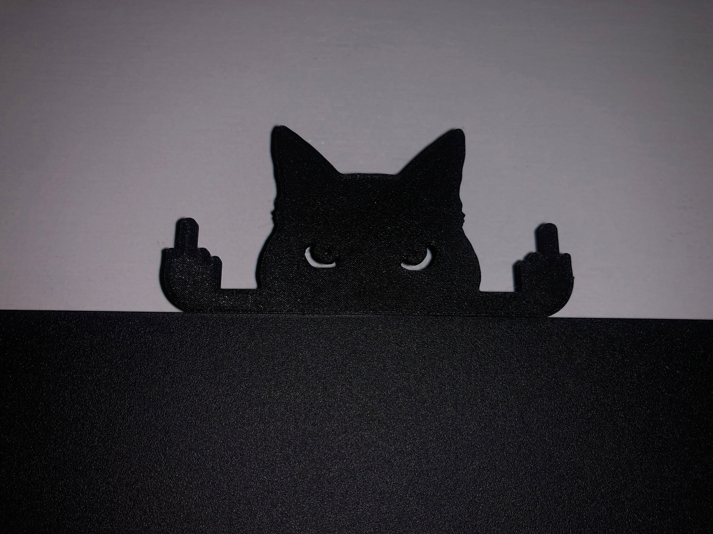 Novelty Cat Ornament Or Display On Door Or Wall