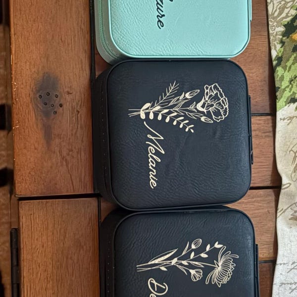 Enchanted Embroidered Leather Tray