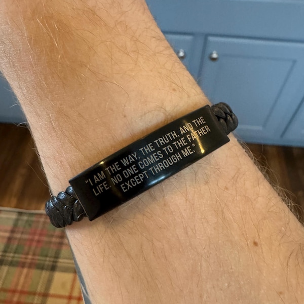 Personalized Bible Verse Bracelet Custom Engraved Scripture Bracelet ...