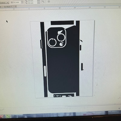 Apple iPhone 15 Pro Skin Template Cricut Silhouette Vector Cut File ...
