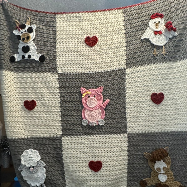 Crochet Pattern - Farm Animal Patterns - INSTANT PDF DOWNLOAD - Crochet ...