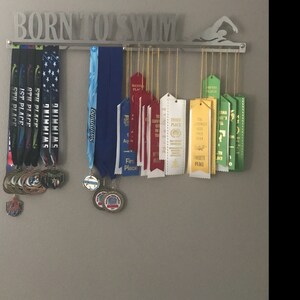 Rowing Stainless Steel Wall Medal Hanger 100 Made In Italy Etsy