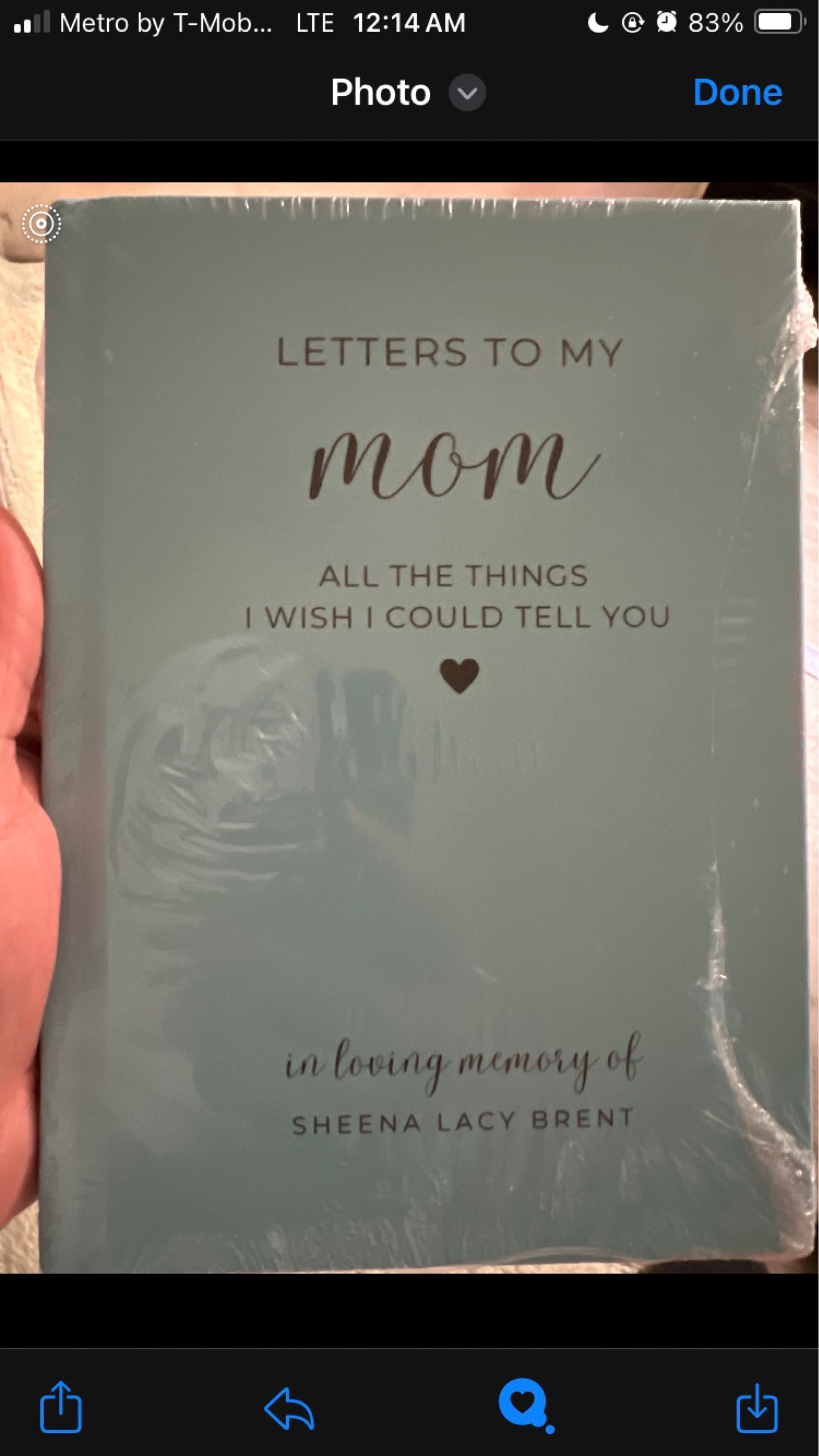 Loss of Mother Memorial Gift, Letters to My Mom in Heaven Notebook, Mom Loss Grief Journal, Sympathy Gift Personalized Notebook Bereaved