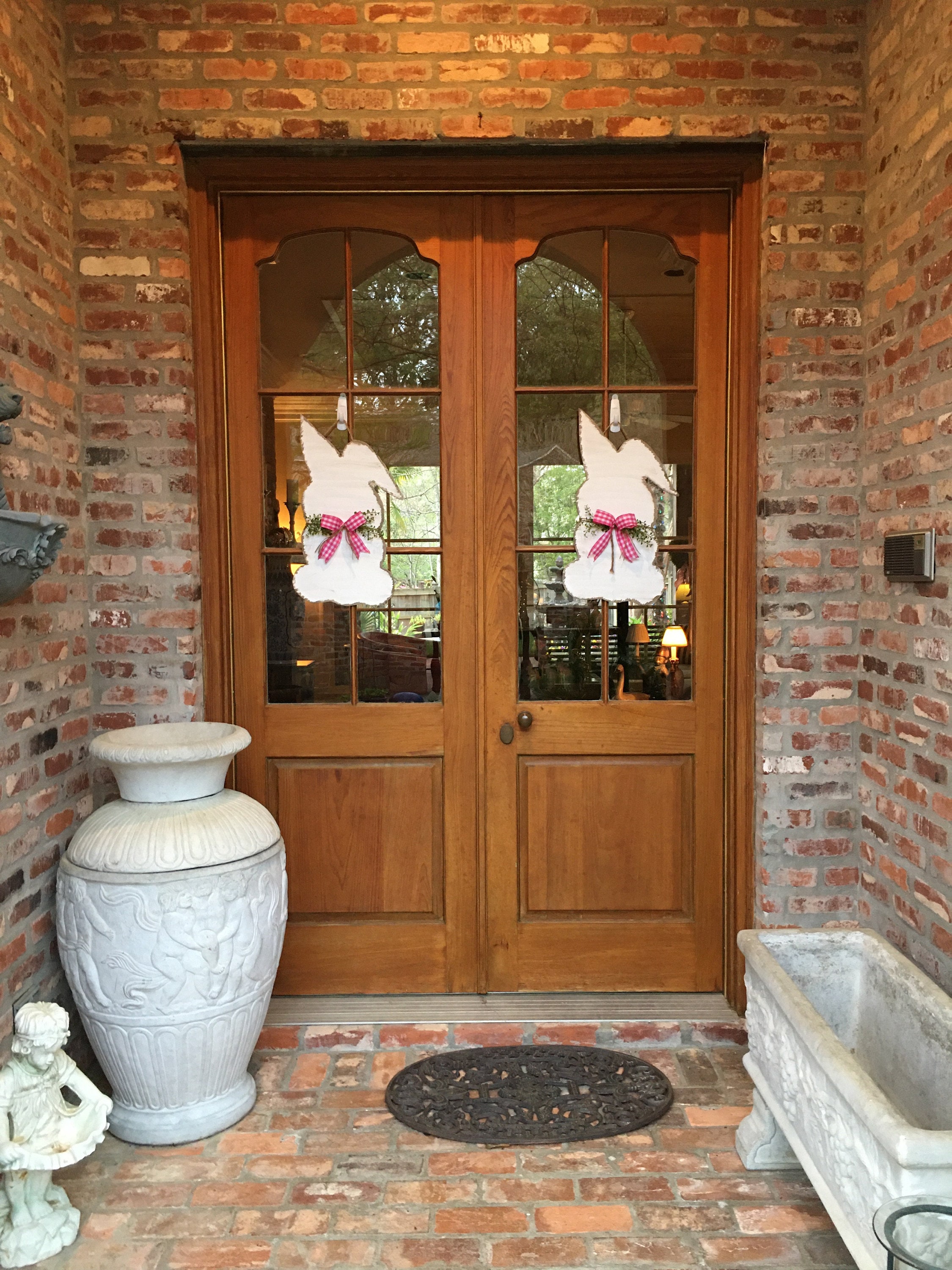 Front Door Decor | Easter Bunny Door Hanger | Easter Decor l Front Door Wreath | Easter Door Sign | Easter Door Hanger | Easter Welcome