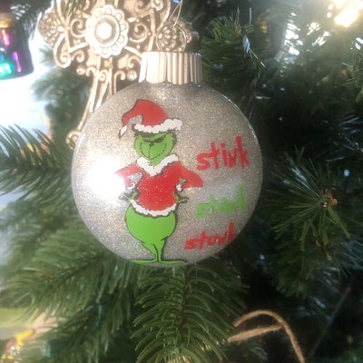 Grinch Christmas Ornaments Set of 5 / Christmas Decor / - Etsy