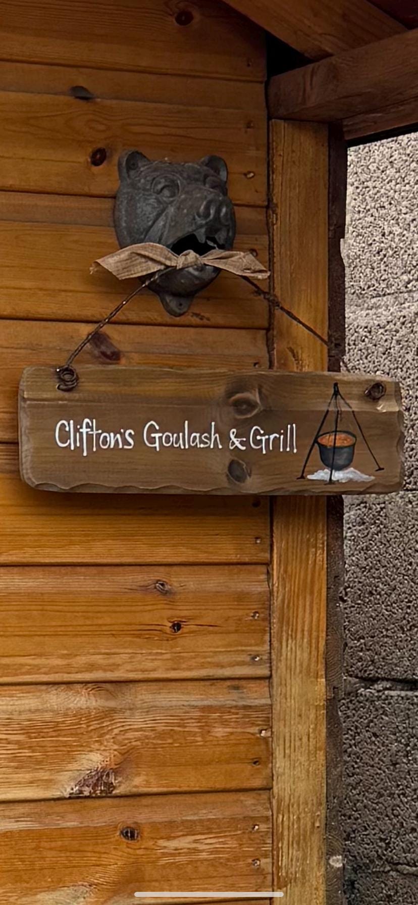 Custom Grandad&#39;s garden plaque. Unique birthday, anniversary & memorial gift. Trespassers will be composted sign. Handpainted custom sign