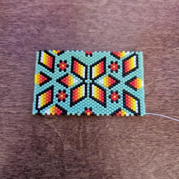 Beaded Cat Pattern Brick Stitch Jewelry Making DIY Pet Seed Bead Design