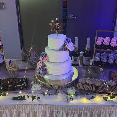 Five Tier Plain Fondant Faux Wedding Cake - Etsy
