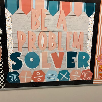 Math Bulletin Board or Classroom Door Decor Kit, Easy and Modern ...