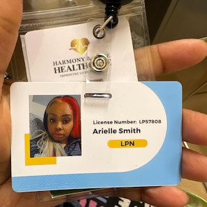 Upload your own design, custom ID badge, design your own id card, plastic badge, office badge, customized office id card