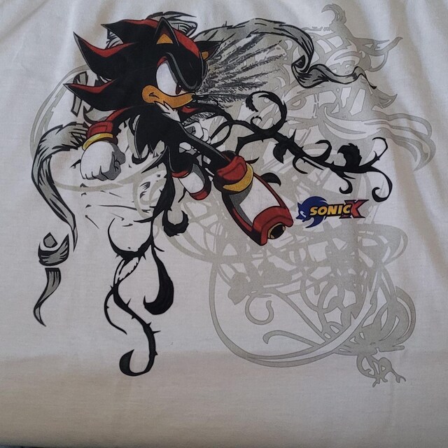 Sonic X Shadow White Tribal Shirt, Shadow Jesse Pinkman