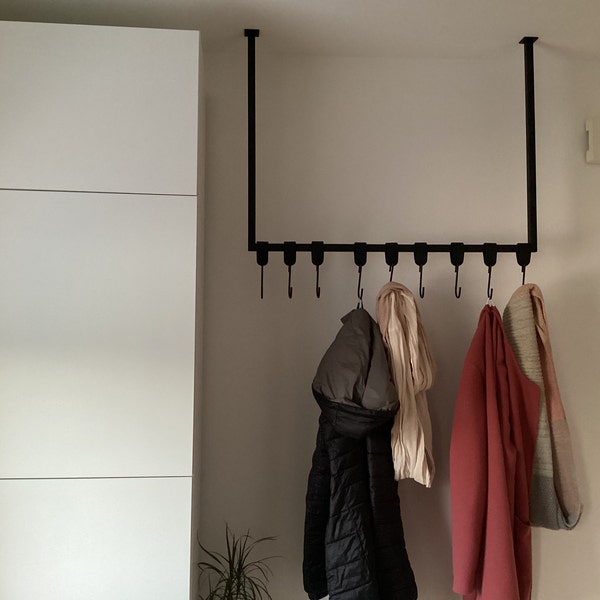 Clothes Rail, Wardrobe Holder | Ceiling Clothes Rail for Mounting on ...