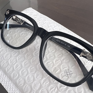 Gothic Cross Flower Glasses Frame Vintage Punk Optica Eyewear Gift for Him/Her