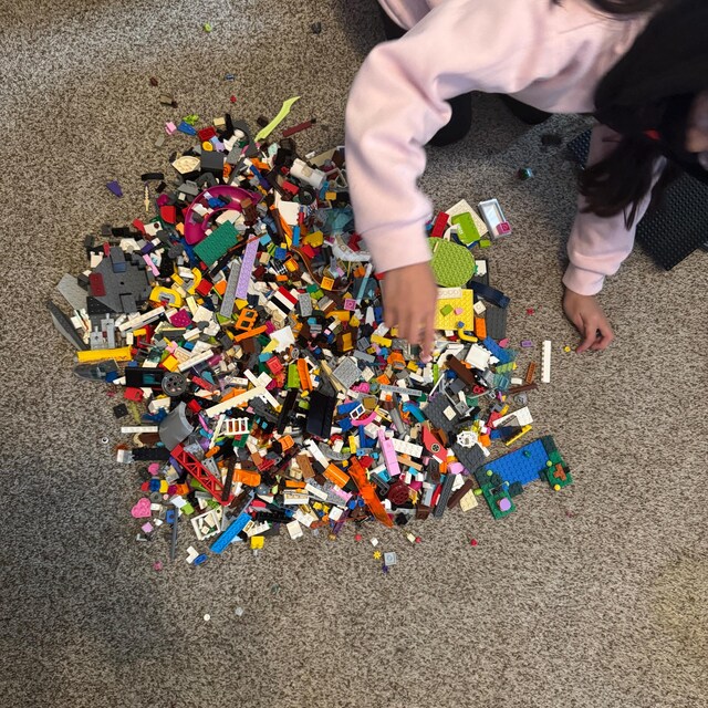 LEGO 6 POUND BOX Randomly selected mix of Clean Bricks & Pieces
