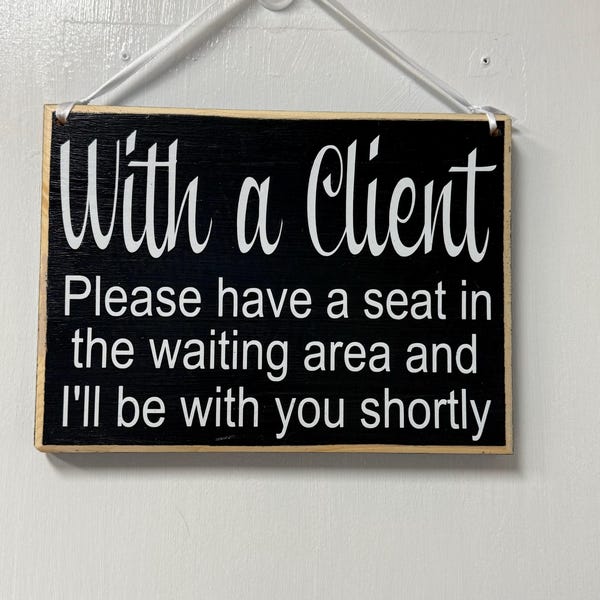 10x8 Two Sided IN SESSION Please Do Not Disturb / WELCOME Custom Wood ...