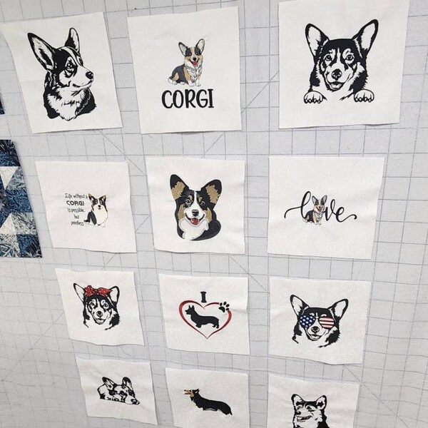 English Setter in Grass Machine Embroidery Pattern Dog Embroidery