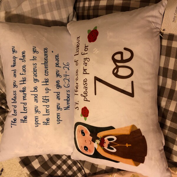 Personalized Saint Prayer Pillow for Kids / Hail Mary / Lord's Prayer ...