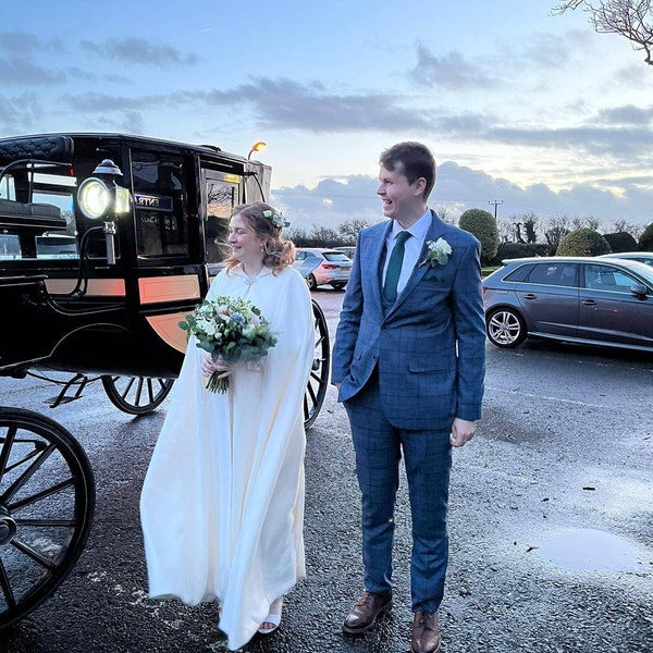 Bridal Cape Hooded Warm Wedding Cloak Full Length Etsy