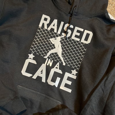 Raised in A Cage Baseball Softball Training Batter Catcher SVG, Png ...