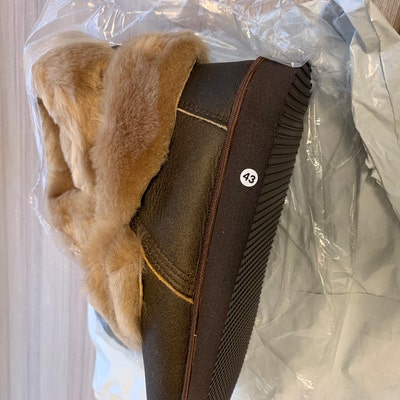 Mens Leather Sheepskin Slippers jungle High Quality Handmade Fur ...
